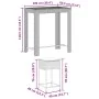 5-piece garden bar set with gray PE rattan cushions by , Garden sets - Ref: Foro24-3261456, Price: 297,16 €, Discount: %
