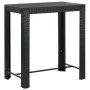 Garden table and high stools 5 pieces with black PE rattan cushions by , Garden sets - Ref: Foro24-3261454, Price: 353,27 €, ...