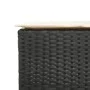 Garden table and high stools 5 pieces with black PE rattan cushions by , Garden sets - Ref: Foro24-3261454, Price: 353,27 €, ...
