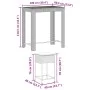 Garden table and high stools 5 pieces with black PE rattan cushions by , Garden sets - Ref: Foro24-3261454, Price: 353,27 €, ...