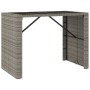 7-piece garden bar set with gray PE rattan cushions by , Garden sets - Ref: Foro24-3261511, Price: 555,85 €, Discount: %