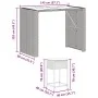 7-piece garden bar set with gray PE rattan cushions by , Garden sets - Ref: Foro24-3261511, Price: 544,57 €, Discount: %