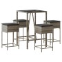 Juego de bar de jardín de 5 piezas con cojines ratán PE gris de , Conjuntos de jardín - Ref: Foro24-3261463, Precio: 309,13 €...