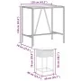 5-piece garden bar set with gray PE rattan cushions by , Garden sets - Ref: Foro24-3261468, Price: 324,80 €, Discount: %