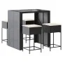 5-piece garden bar set with black PE rattan cushions by , Garden sets - Ref: Foro24-3261507, Price: 395,86 €, Discount: %