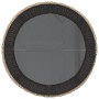 Sofá de jardín semicircular con mesa y cojines ratán PE beige de , Sofás de exterior - Ref: Foro24-3318528, Precio: 487,61 €
