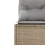 Round garden sofa with beige synthetic rattan cushions by , Outdoor sofas - Ref: Foro24-3318542, Price: 635,04 €, Discount: %