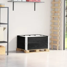 Pallet necklaces 2 units solid black pine wood 80x60 cm by , Loading platforms and pallets - Ref: Foro24-4010269, Price: 58,0...