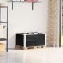 Pallet necklaces 2 units solid black pine wood 80x60 cm by , Loading platforms and pallets - Ref: Foro24-4010269, Price: 63,4...