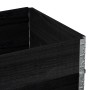 Pallet necklaces 2 units solid black pine wood 80x60 cm by , Loading platforms and pallets - Ref: Foro24-4010269, Price: 63,4...