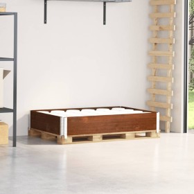 Solid pine wood pallet collar in brown, 120x80 cm. by , Loading platforms and pallets - Ref: Foro24-4010274, Price: 52,70 €, ...