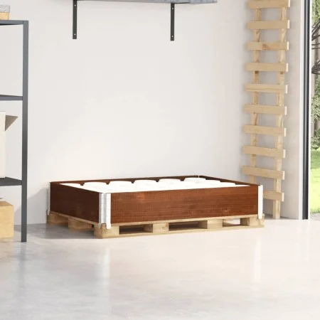 Solid pine wood pallet collar in brown, 120x80 cm. by , Loading platforms and pallets - Ref: Foro24-4010274, Price: 42,64 €, ...