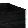 Pallet necklaces 2 units solid black pine wood 120x80 cm by , Loading platforms and pallets - Ref: Foro24-4010276, Price: 71,...