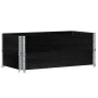 Collares de palets 2 uds madera maciza de pino negro 100x50 cm de , Plataformas de carga y palés - Ref: Foro24-4010283, Preci...