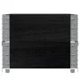 Collares de palets 2 uds madera maciza de pino negro 100x50 cm de , Plataformas de carga y palés - Ref: Foro24-4010283, Preci...