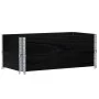 Collares de palets 2 uds madera maciza de pino negro 100x50 cm de , Plataformas de carga y palés - Ref: Foro24-4010283, Preci...