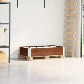 Solid pine wood pallet collar in brown, 100x50 cm. by , Loading platforms and pallets - Ref: Foro24-4010281, Price: 42,20 €, ...