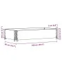Solid pine wood pallet collar in brown, 100x50 cm. by , Loading platforms and pallets - Ref: Foro24-4010281, Price: 42,20 €, ...