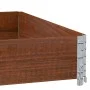 Solid pine wood pallet collar in brown, 100x100 cm. by , Loading platforms and pallets - Ref: Foro24-4010288, Price: 45,82 €,...