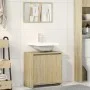 Badezimmermöbel-Set, 2-teilig, aus Sperrholz in Eiche Sonoma. von , Badezimmerwaschtische - Ref: Foro24-849610, Preis: 57,26 ...