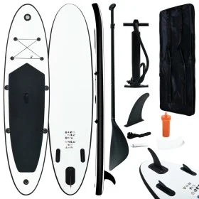 Inflatable white and black paddle surf board game by vidaXL, Paddleboards - Ref: Foro24-92730, Price: 243,03 €, Discount: %