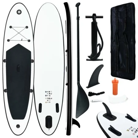 Inflatable white and black paddle surf board game by vidaXL, Paddleboards - Ref: Foro24-92730, Price: 243,03 €, Discount: %