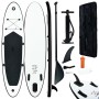 Schwarz-weißes aufblasbares Paddelbrett-Set von vidaXL, Paddleboards - Ref: Foro24-92730, Preis: 246,96 €, Rabatt: %
