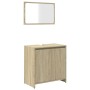 Set de muebles de baño 2 pzas madera contrachapada roble Sonoma de , Tocadores de baño - Ref: Foro24-849610, Precio: 53,88 €