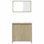 Badezimmermöbel-Set, 2-teilig, aus Sperrholz in Eiche Sonoma. von , Badezimmerwaschtische - Ref: Foro24-849610, Preis: 57,26 ...