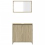 Badezimmermöbel-Set, 2-teilig, aus Sperrholz in Eiche Sonoma. von , Badezimmerwaschtische - Ref: Foro24-849610, Preis: 55,45 ...