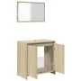 Badezimmermöbel-Set, 2-teilig, aus Sperrholz in Eiche Sonoma. von , Badezimmerwaschtische - Ref: Foro24-849610, Preis: 57,26 ...