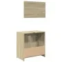 Badezimmermöbel-Set, 2-teilig, aus Sperrholz in Eiche Sonoma. von , Badezimmerwaschtische - Ref: Foro24-849610, Preis: 57,26 ...