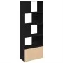 Estantería de madera de ingeniería negra 70x36x189 cm de , Librerías y estanterías - Ref: Foro24-3295318, Precio: 113,56 €, D...