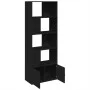 Estantería de madera de ingeniería negra 70x36x189 cm de , Librerías y estanterías - Ref: Foro24-3295318, Precio: 113,56 €, D...