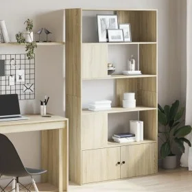 Engineered wood bookshelf in Sonoma oak, 100x36x189 cm by , Bookcases and shelves - Ref: Foro24-3295326, Price: 150,85 €, Dis...