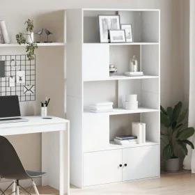 White engineered wood bookshelf 100x36x189 cm by , Bookcases and shelves - Ref: Foro24-3295324, Price: 144,29 €, Discount: %
