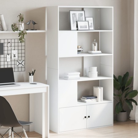 Weißes Ingenieurholzregal 100x36x189 cm von , Bücherregale und Regale - Ref: Foro24-3295324, Preis: 145,90 €, Rabatt: %