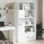 White engineered wood bookshelf 100x36x189 cm by , Bookcases and shelves - Ref: Foro24-3295324, Price: 144,29 €, Discount: %