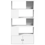 White engineered wood bookshelf 100x36x189 cm by , Bookcases and shelves - Ref: Foro24-3295324, Price: 144,29 €, Discount: %