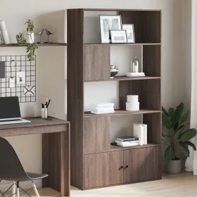 Engineered wood brown oak bookshelf 100x36x189 cm by , Bookcases and shelves - Ref: Foro24-3295330, Price: 141,13 €, Discount: %