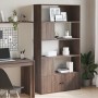Ingenieurholzregal in Eichenbraun 100x36x189 cm von , Bücherregale und Regale - Ref: Foro24-3295330, Preis: 142,68 €, Rabatt: %