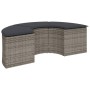 Sofá de jardín semicircular 2 piezas ratán sintético gris de , Sofás de exterior - Ref: Foro24-3262062, Precio: 555,81 €, Des...