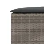 Semicircular garden sofa, 2 pieces, synthetic gray rattan by , Outdoor sofas - Ref: Foro24-3262062, Price: 592,55 €, Discount: %
