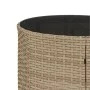 Semicircular 3-piece synthetic rattan garden sofa set in beige color. by , Outdoor sofas - Ref: Foro24-3262076, Price: 652,54...