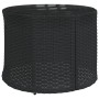 Semicircular 3-piece synthetic rattan garden sofa set in black color. by , Outdoor sofas - Ref: Foro24-3262074, Price: 546,38...