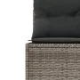 Halbrundes Gartensofa mit grauen Polstern aus synthetischem Rattan. von , Outdoor-Sofas - Ref: Foro24-3318523, Preis: 432,56 ...