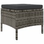 2-seater garden sofa with gray PE rattan table and stools by , Outdoor sofas - Ref: Foro24-317627, Price: 276,82 €, Discount: %