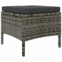 2-seater garden sofa with gray PE rattan table and stools by , Outdoor sofas - Ref: Foro24-317627, Price: 272,07 €, Discount: %