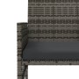 2-seater garden sofa with gray PE rattan table and stools by , Outdoor sofas - Ref: Foro24-317627, Price: 276,82 €, Discount: %