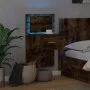 Wall-mounted bedside table with LED lights in smoked oak. by , Nightstands - Ref: Foro24-848165, Price: 57,39 €, Discount: %